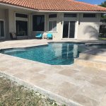 Ivory-16×24-Travertine-Paver-Pool-area-Jobside-Pic