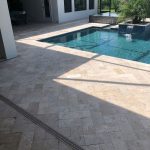 Ivory-6×12-Travertine-paver-Outdoor-Project-pic