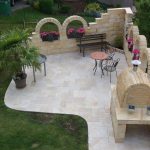 Ivory-French-Pattern-Barbecue-Area-Design-Pic