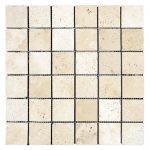 Ivory-Travertine-Tumbled-2×2-Mosaic-Product-Pic