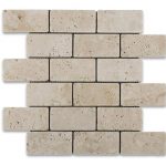 Ivory-Travertine-Tumbled-2×4-Mosaic-Product-Pic