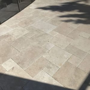 Ivory French Pattern Travertine Paver - Image 9