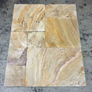 Autumn Blend French Pattern Travertine Paver - Image 6