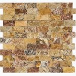 1×2-Autumn-Blend-Splitface-Travertine-Mosaic