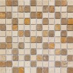 1×1-Mix-Multi-Color-Tumbled-Travertine-Mosaic