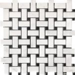 white-carrara-basketweave-marble-mosaic