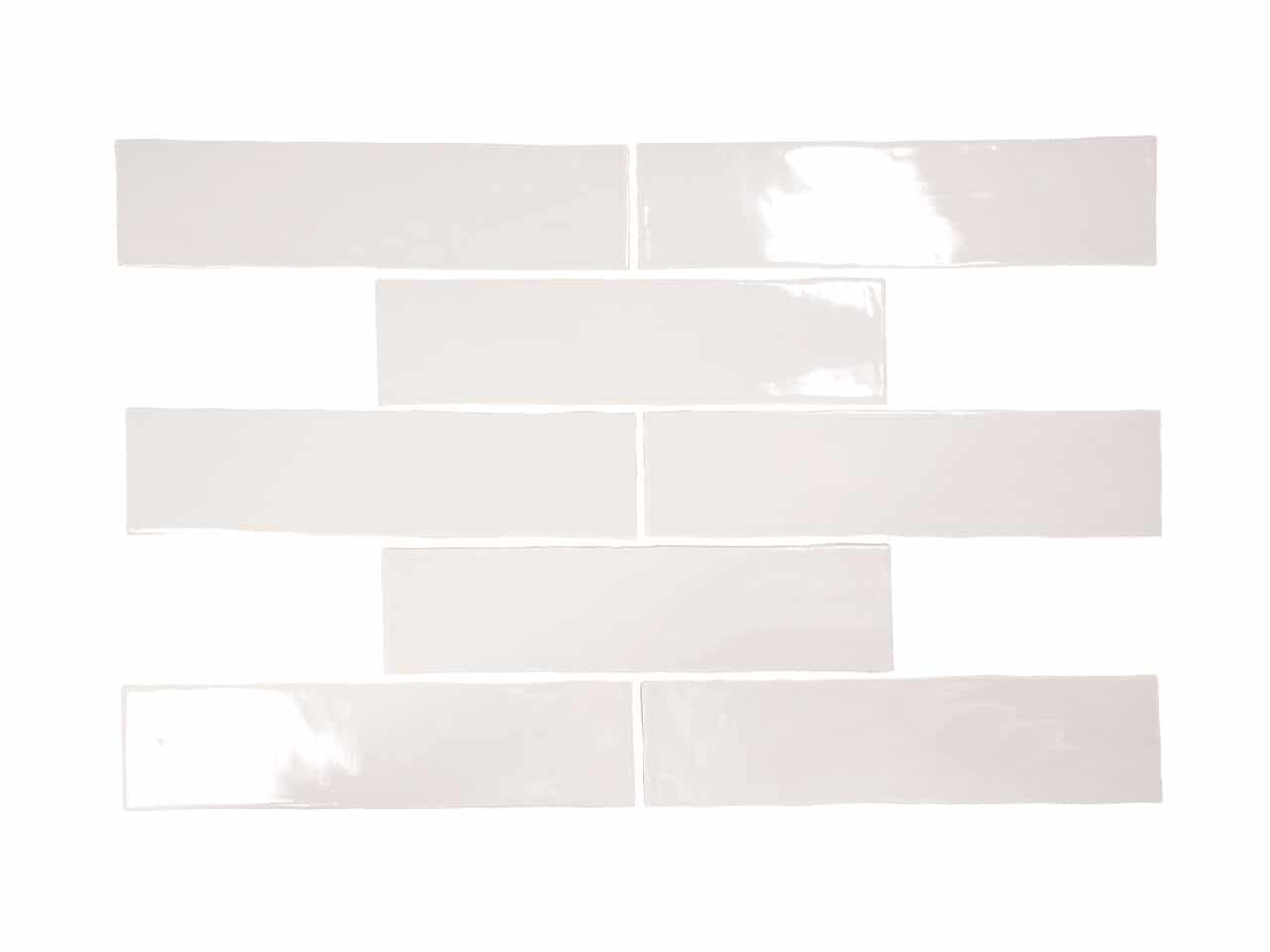 Pastel Light Grey 3″x12″ Ceramic Mosaic LW Stone